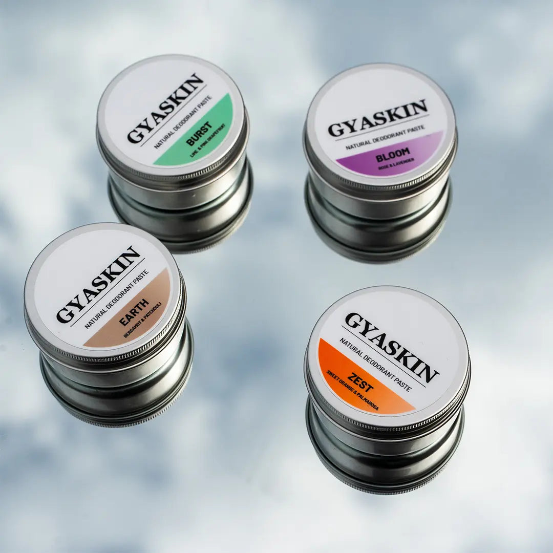Discovery 4 Pack 15ml Gyaskin Natural Deodorant